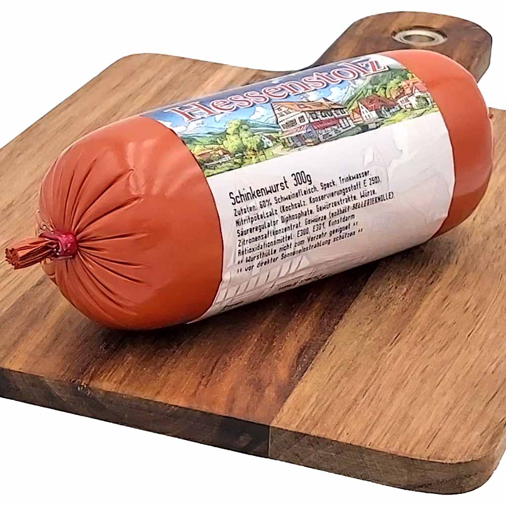 Hessenstolz Schinkenwurst 300g MHD:20.12.24
