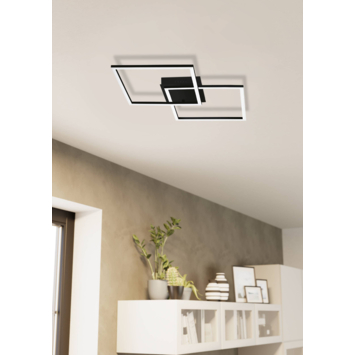 EGLO LED Plafondlamp Palmaves-1 CCT zwart, dimbaar