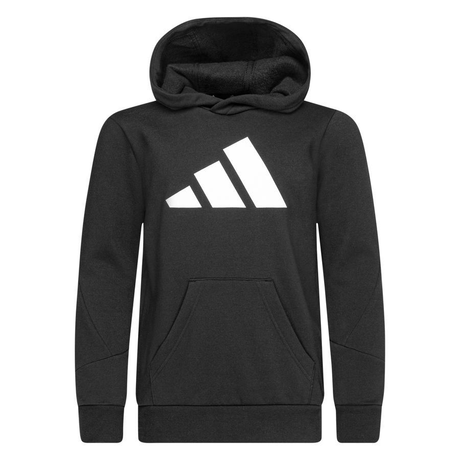 adidas Sweat à Capuche Fleece - Noir/Blanc Enfant
