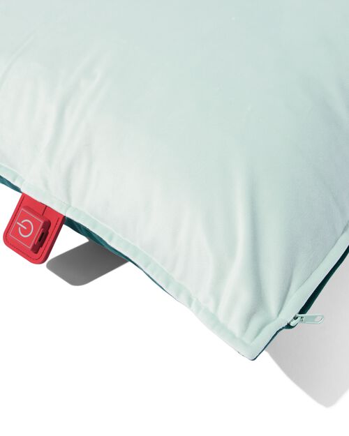coussin chauffant rechargeable 50 x 50 cm vert - turquoise