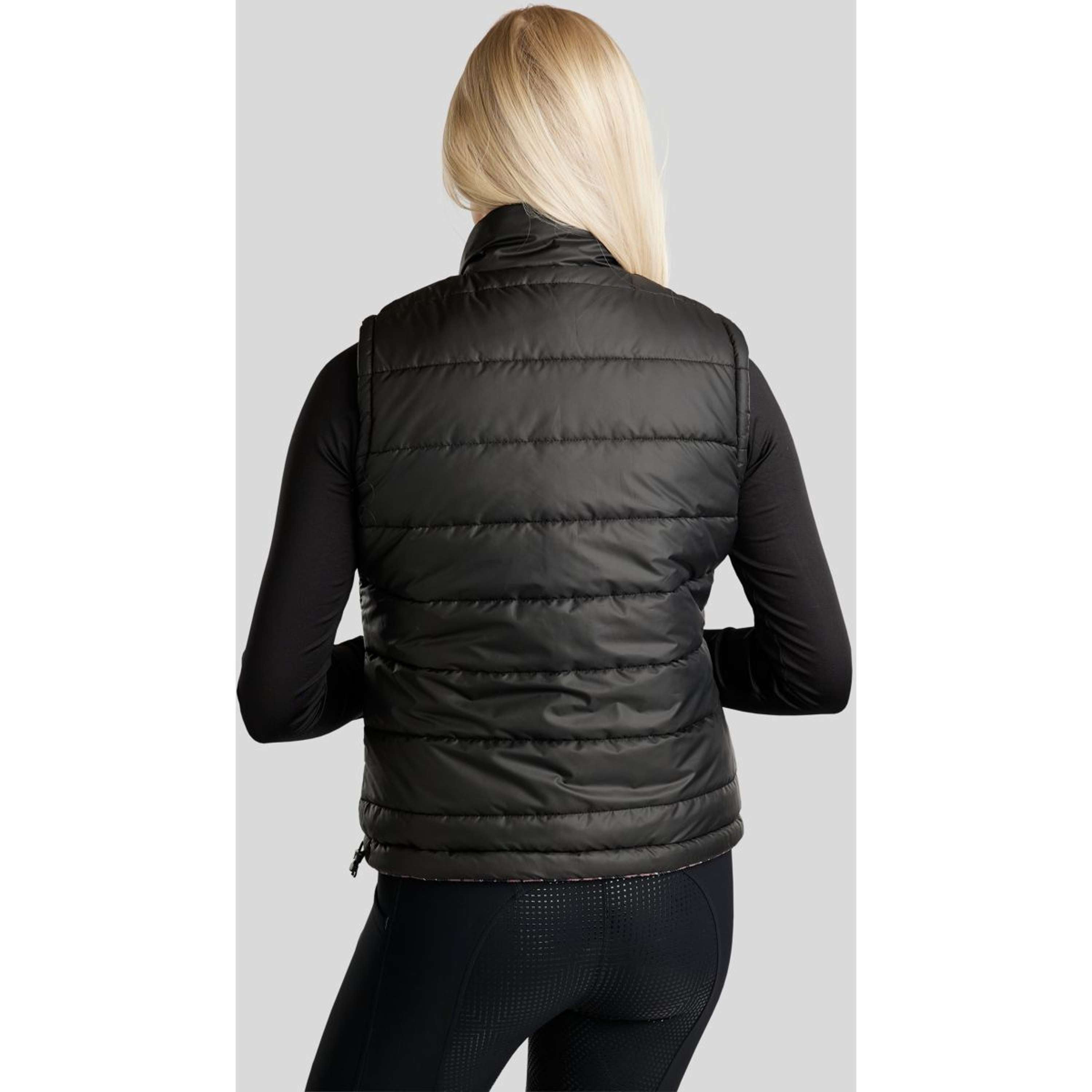 Montar Bodywarmer MoCheri Reversible Black Peony
