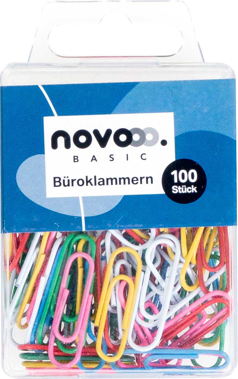novooo Büroklammern klein 100er oder groß  25er