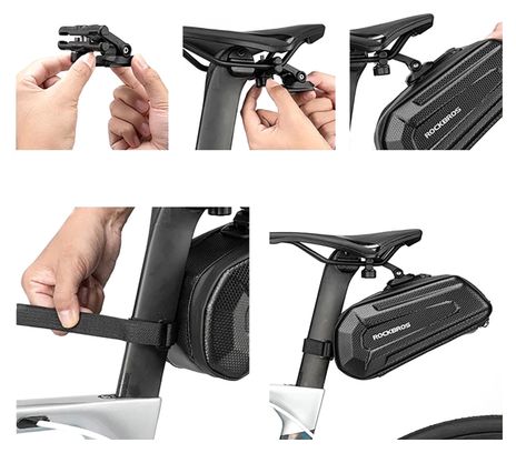 Sacoche de selle de vélo Rockbros B69 1 8L noir