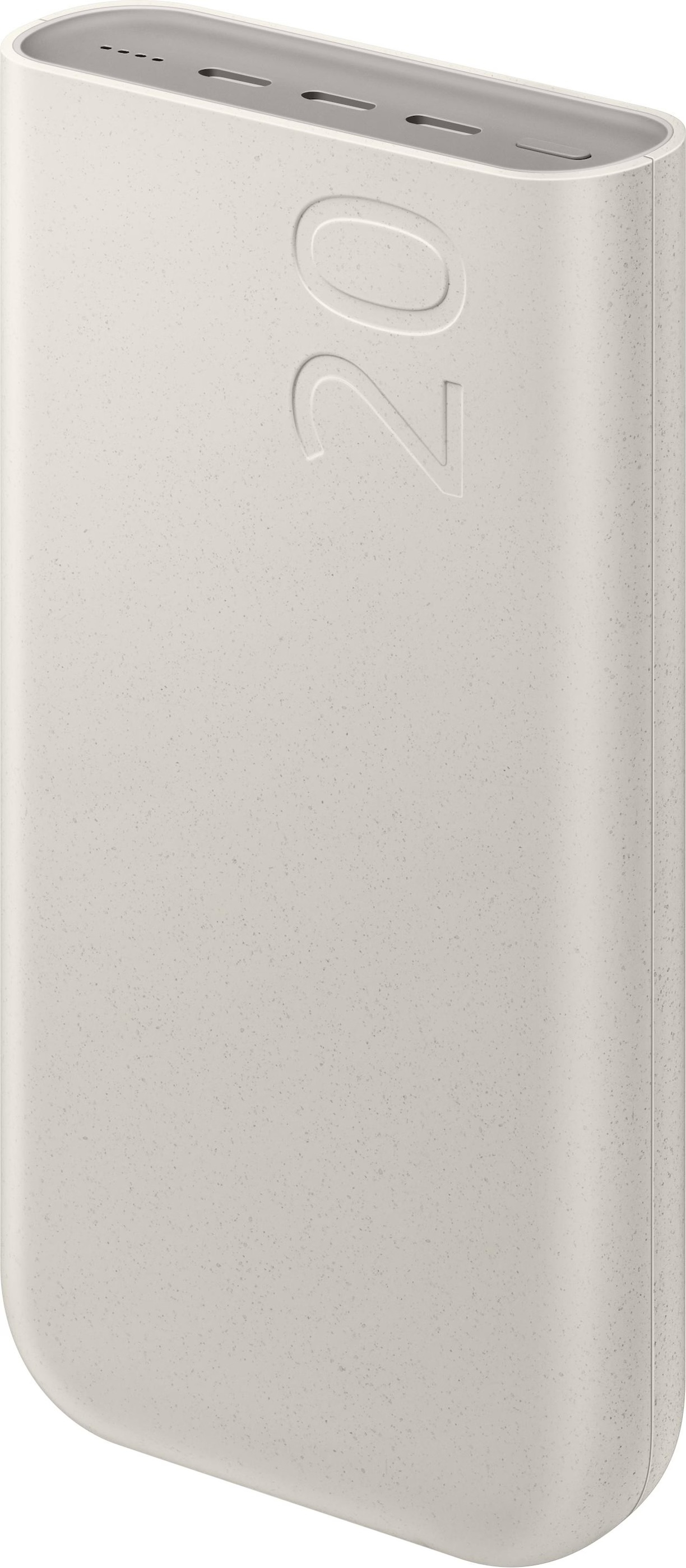 (45W) 20000mAh Super Fast Charging 3x USB C Powerbank Power Delivery aus Recycelten Materialien (EB-P4520XUEGEU) - Beige
