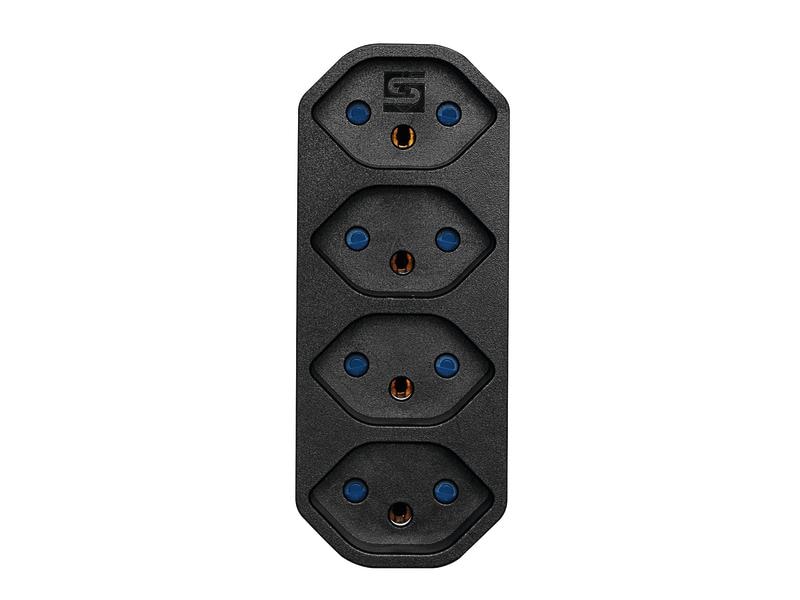 STEFFEN Manta Mehrfachadapter 4xT13 drehbar 4 Mehrfachadapter LINE 4xT13 drehbar 320° schwarz