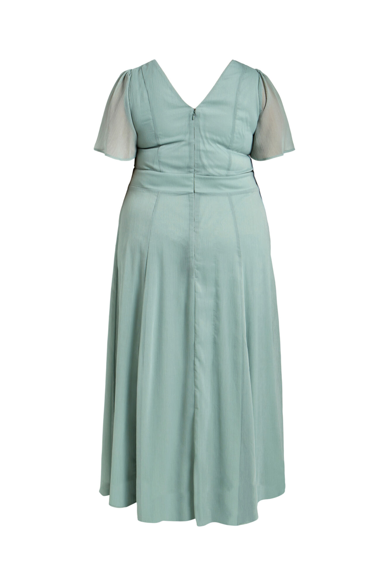 Vestido com mangas borboleta da Vila - Verde