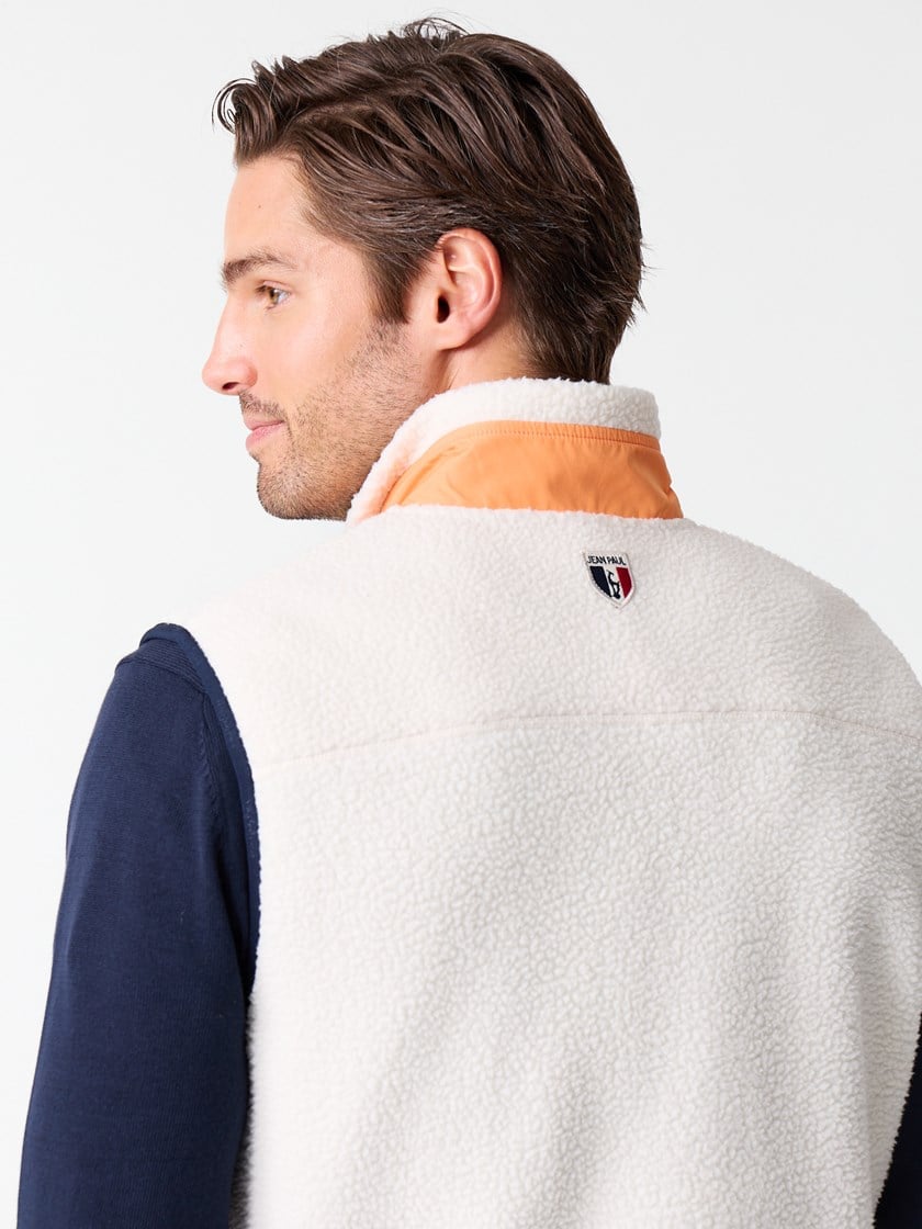Corin fleecevest Antique White