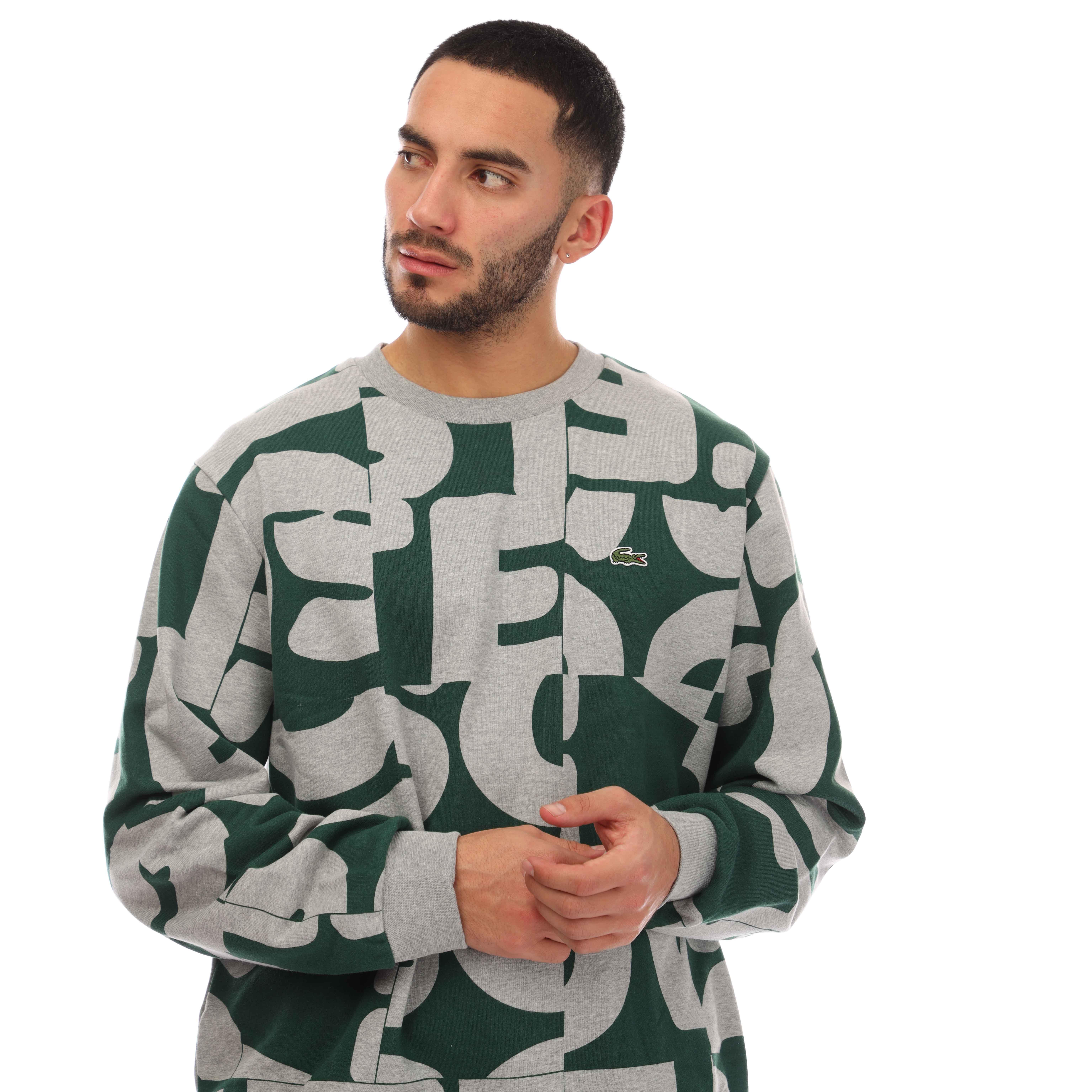Lacoste Letter Print Sweatshirt