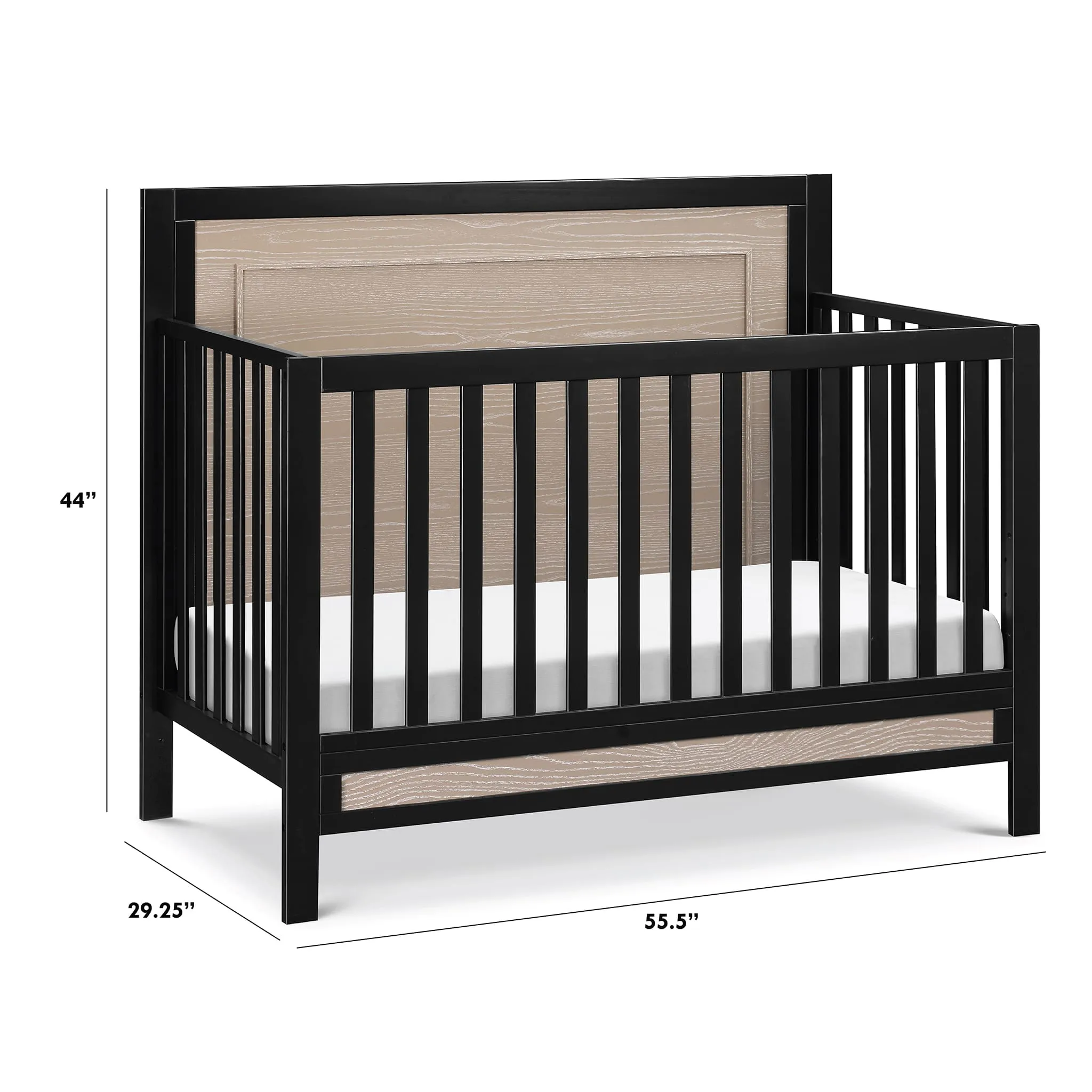 DaVinci Couchette Convertible 4-en-1 Radley - Ébène et Bois Côtier