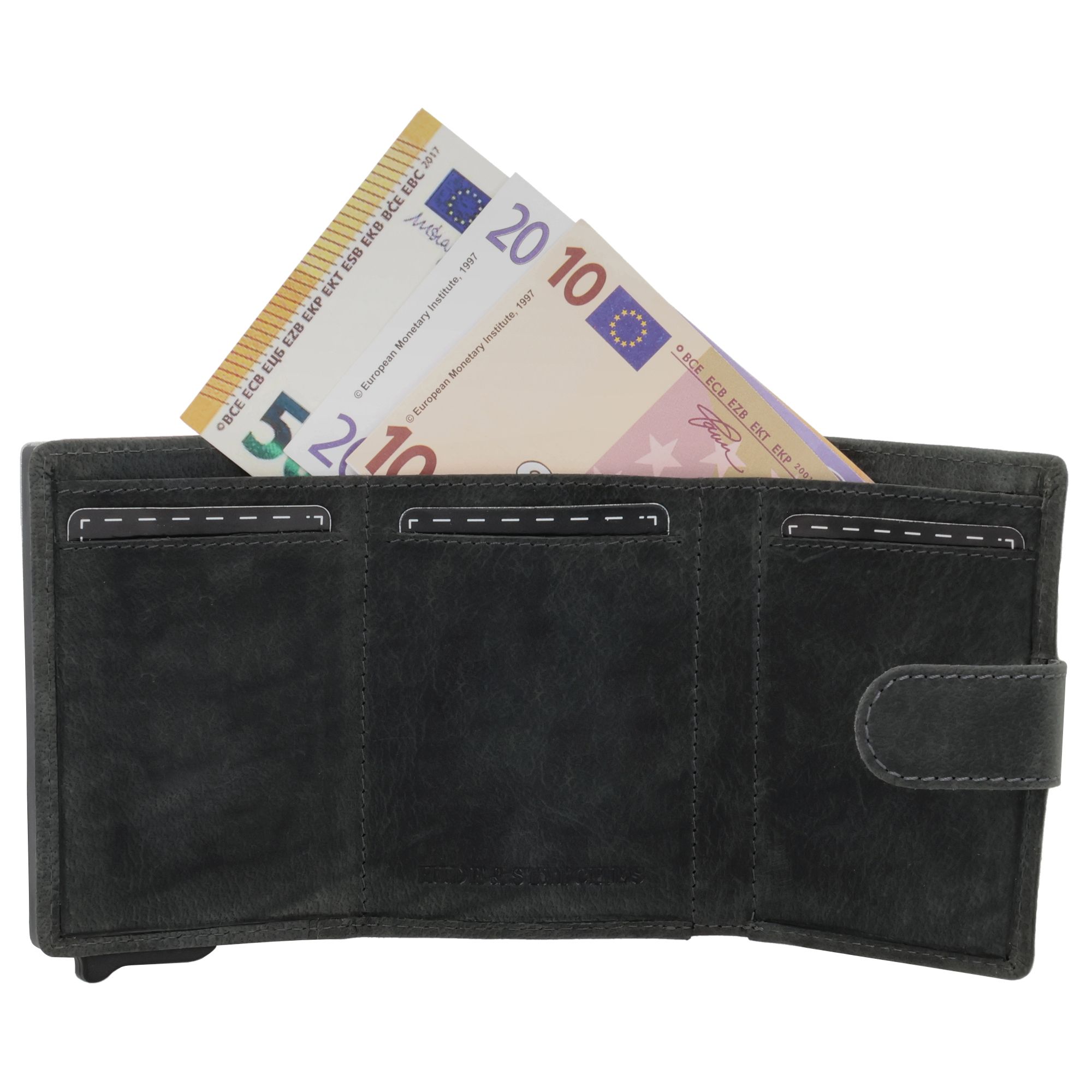 Hide & Stitches Idaho Assorti Safety Wallet Zwart