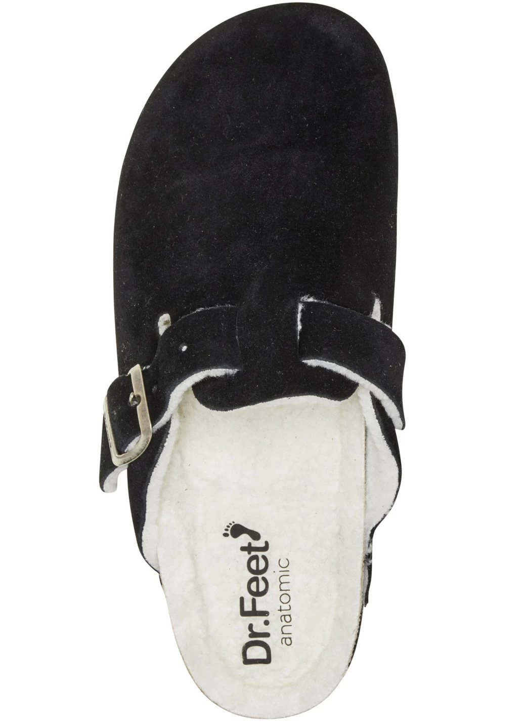 Pantoffel aus weichem Veloursleder