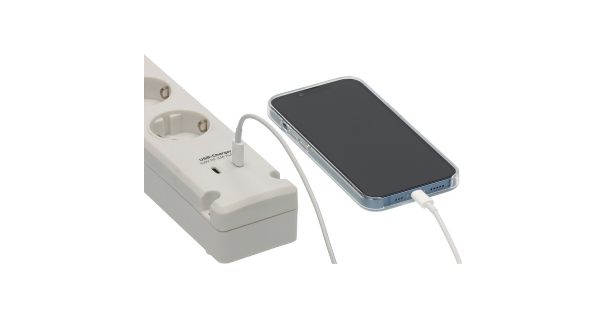 BrennenstuhlBremounta stekkerdoos 5-voudig met 2 USB C-laadcontactdozen stekkerdoos  (Wit, 2x USB C)