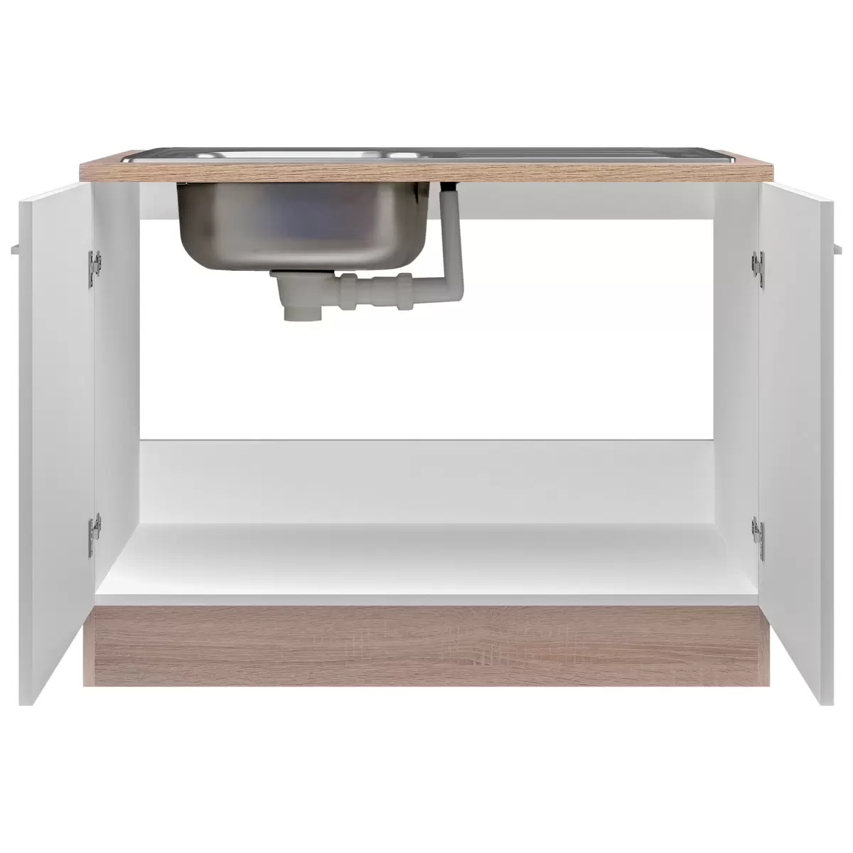 Spülenschrank Samoa DSPU 100 ES Best Price weiss,Eiche