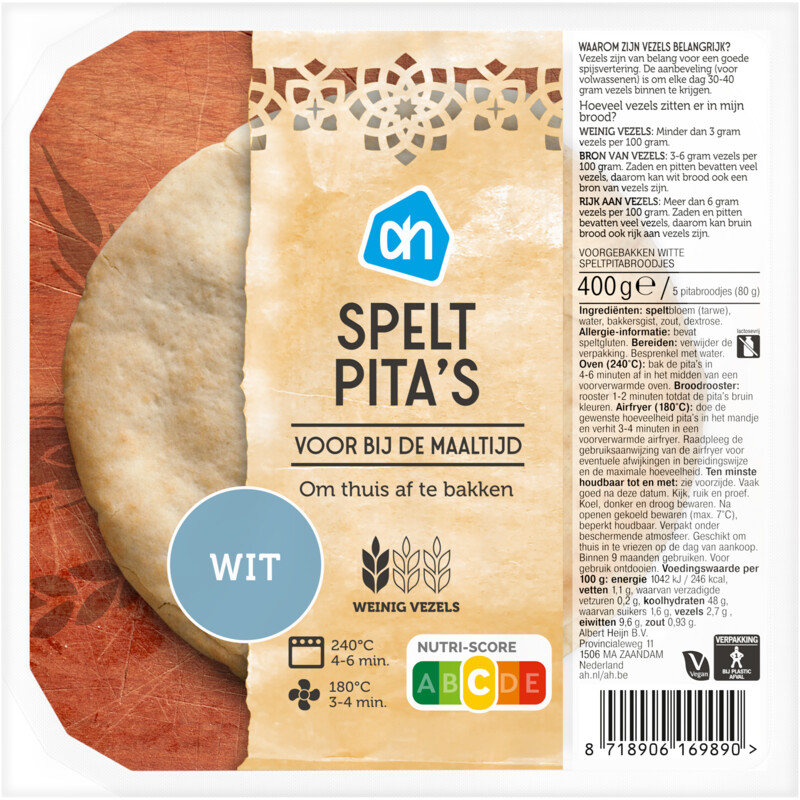 AH Spelt pita's