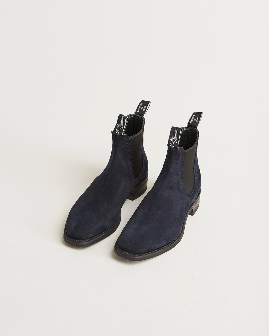 R.M.Williams Comfort Craftsman G Boot Midnight Navy Suede