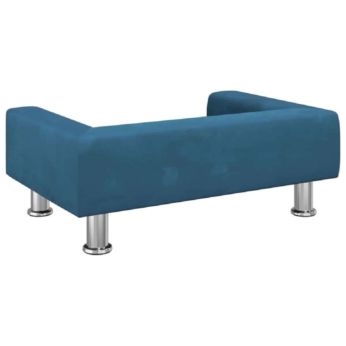 vidaXL Canapé enfants bleu velours