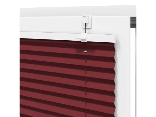 Store plissé rouge bordeaux 90x200 cm largeur du tissu 89,4 cm