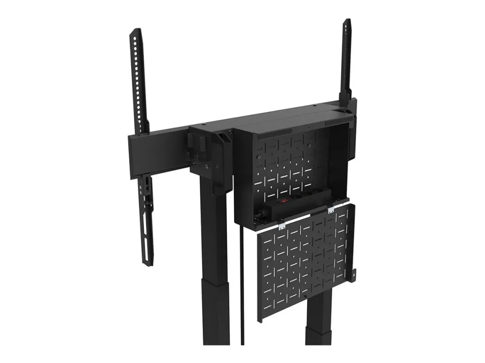 Neomounts FL55-875BL1 - Vogn med hjul - motoriseret - for LCD display - låsbar - stål - sort - skærmstørrelse: 55