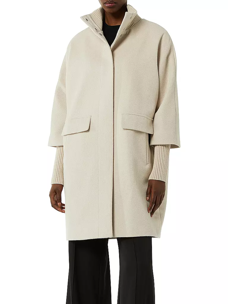 COMMA Wollmantel beige