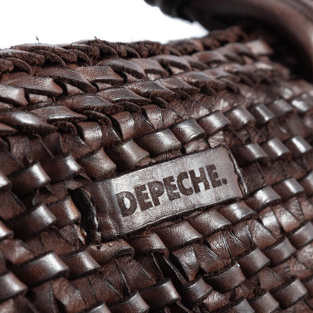 Depeche  Læder shopper - 015 Brown