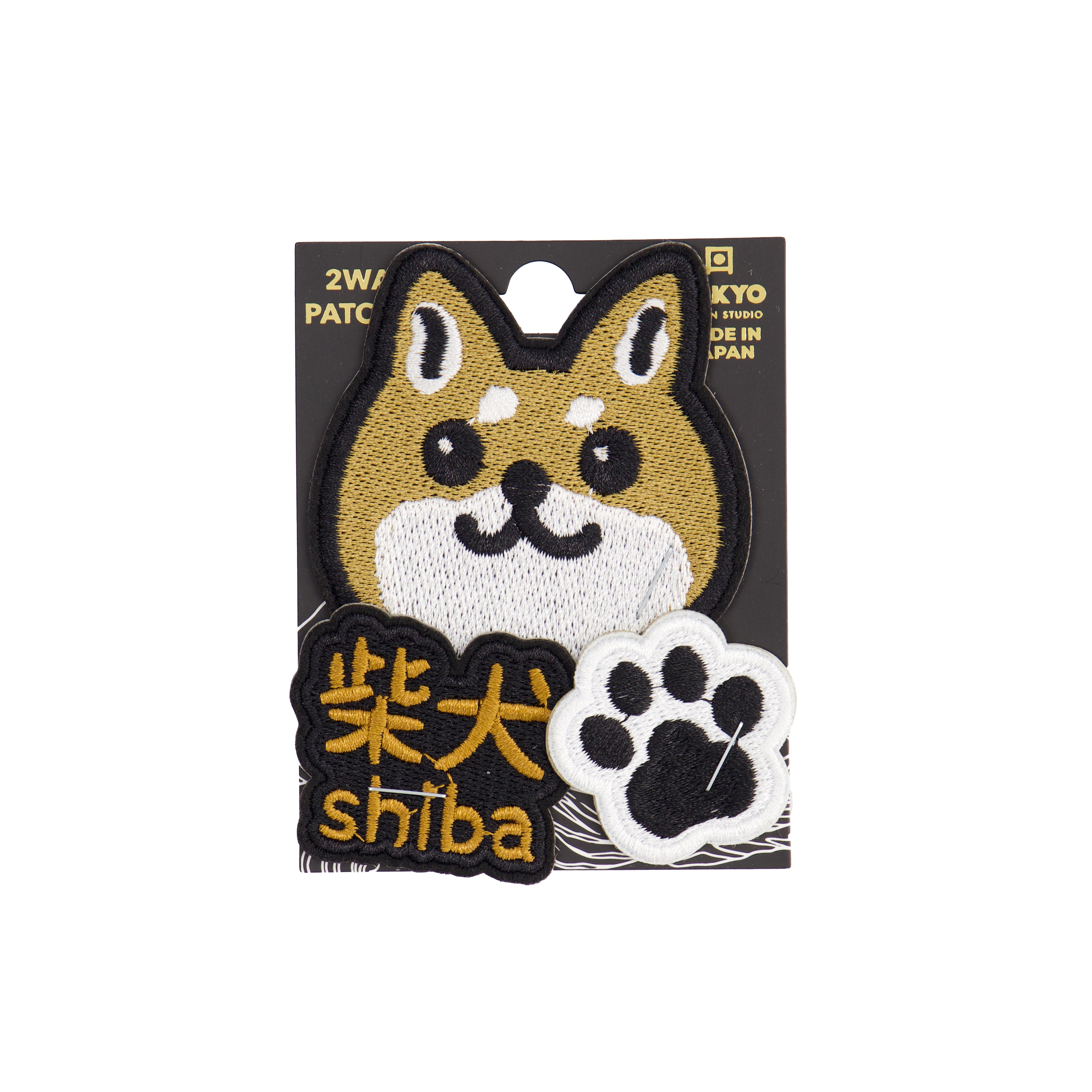 Tokyo Design Studio  Shiba-Dog 2Way patches - Multicolor