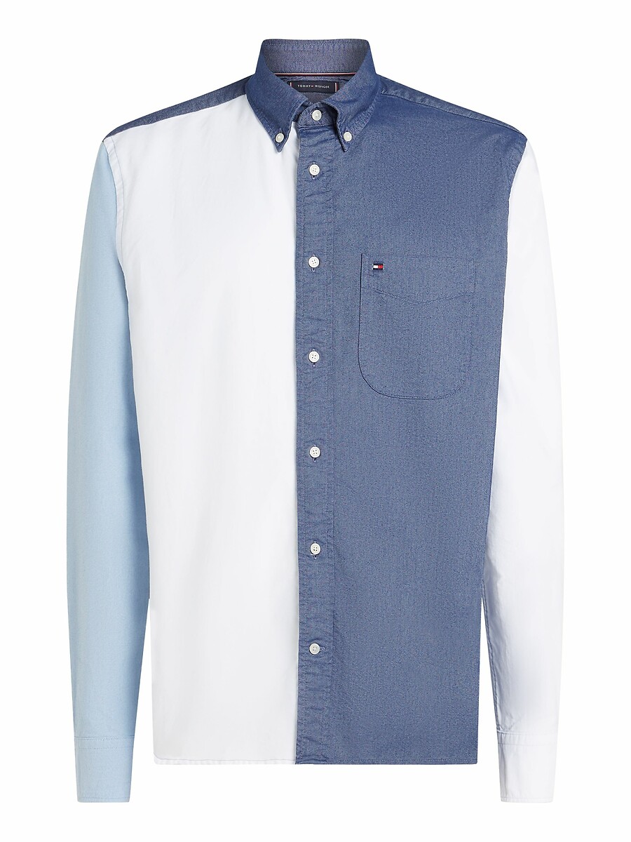 TOMMY HILFIGER<br>Los hemd oxford colourblock