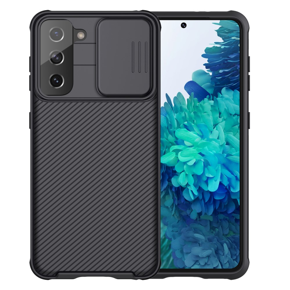 Samsung Galaxy S21 5G Schutz Hülle Cam-Slider Kameraschutz - Schwarz