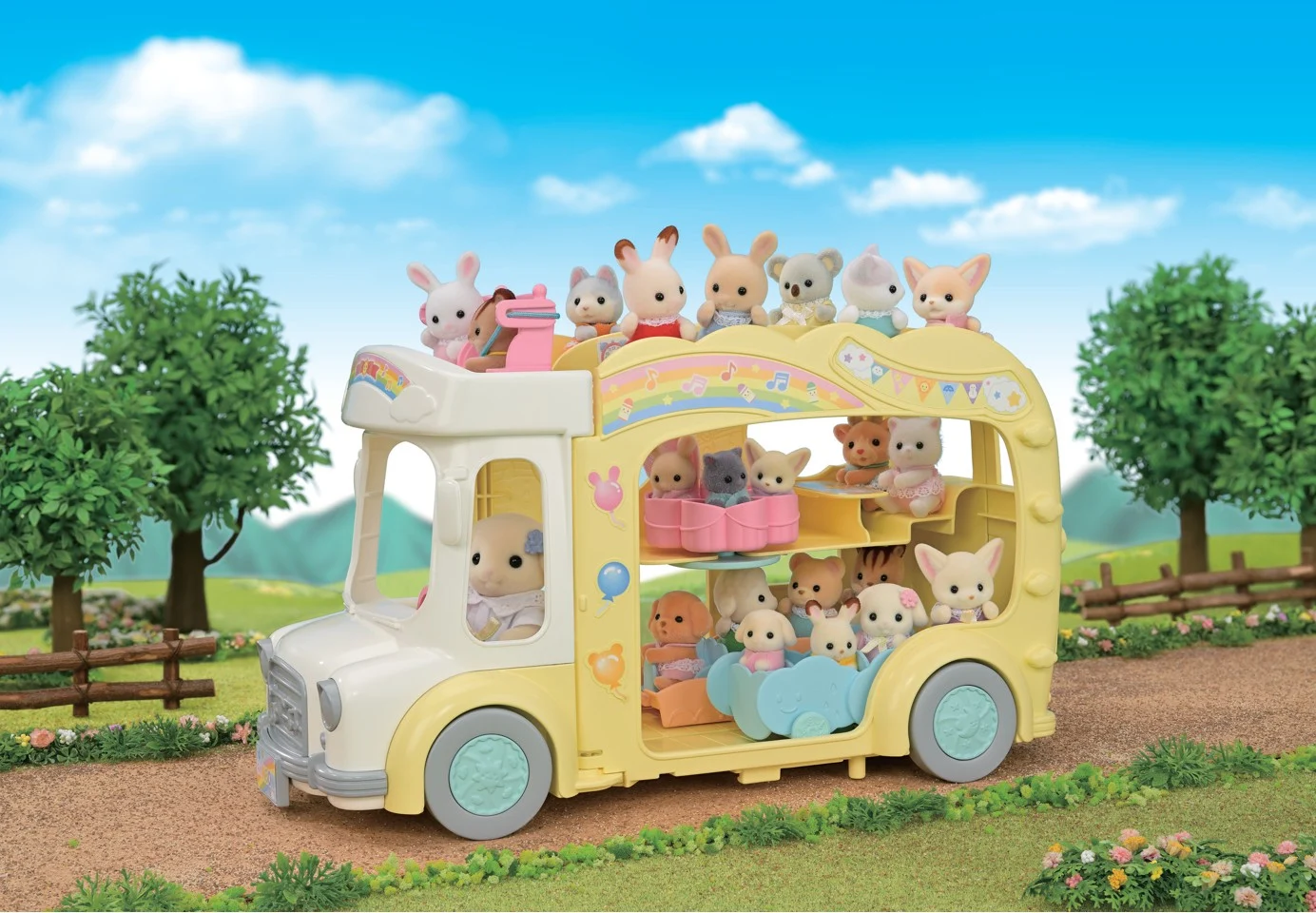 Sylvanian Families - Regnbue Sjov Børnehave Bus (5744)