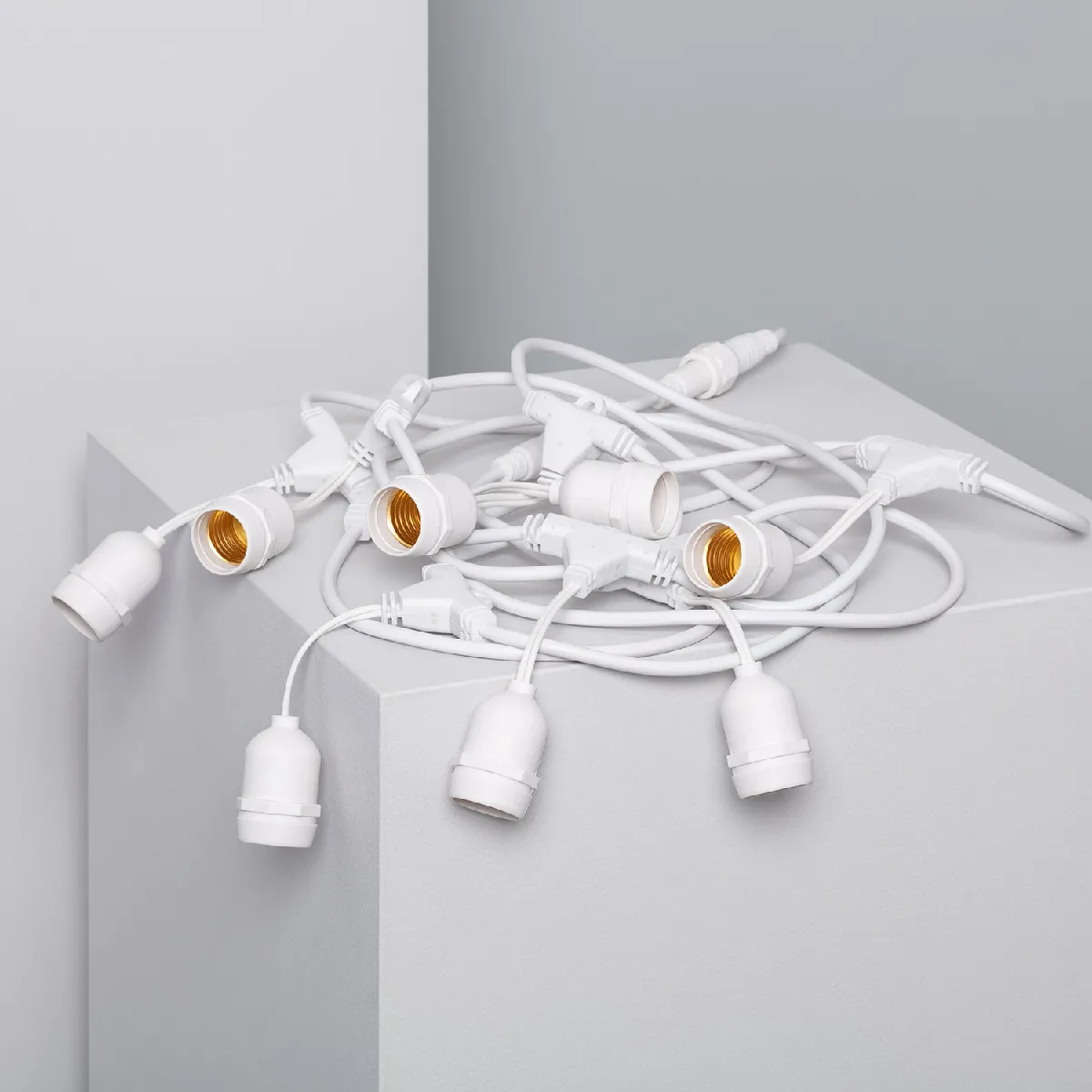 Ledkia Guirlande Extérieure 5.5m Blanc 8 Douilles