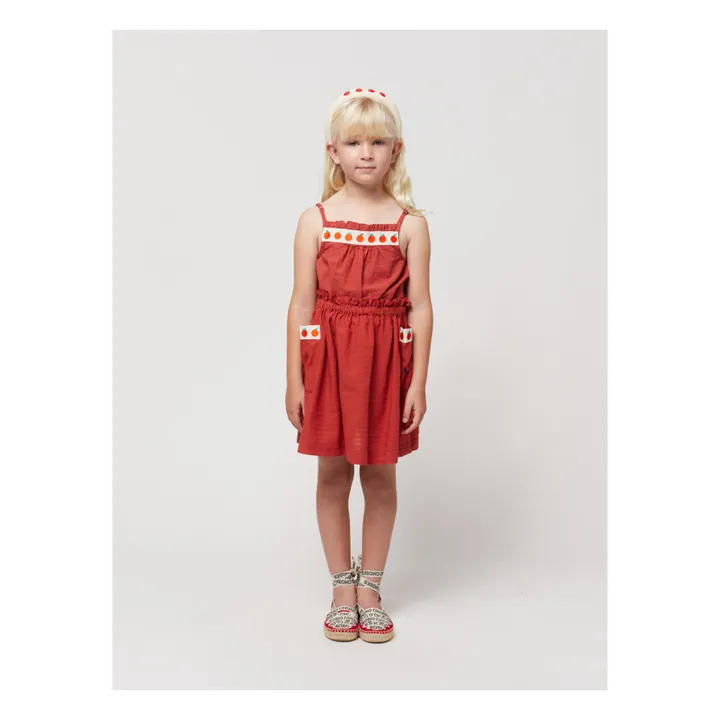 Bobo Choses Jupe Poches Brodées Tomates | Rouge