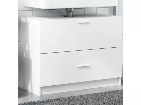 Armoire d'évier blanc 78x37x59 cm bois d'ingénierie