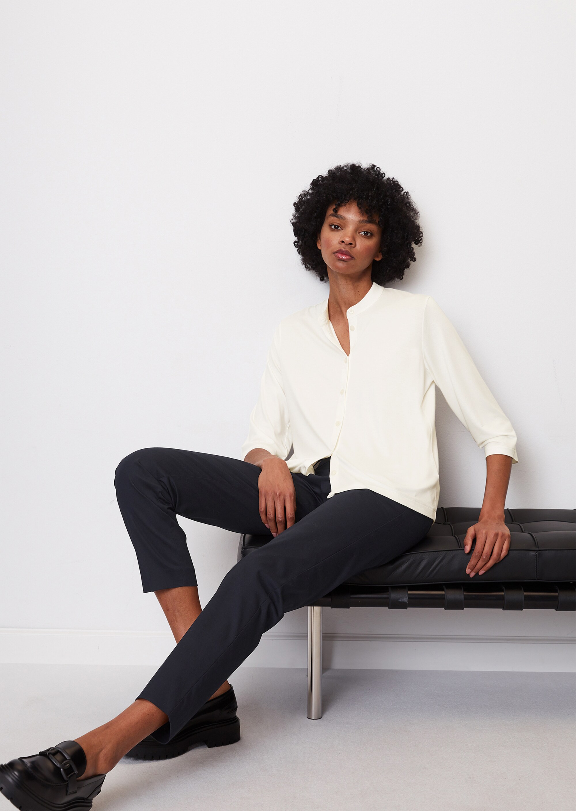 Jerseybluse loose aus LENZING™ ECOVERO™
