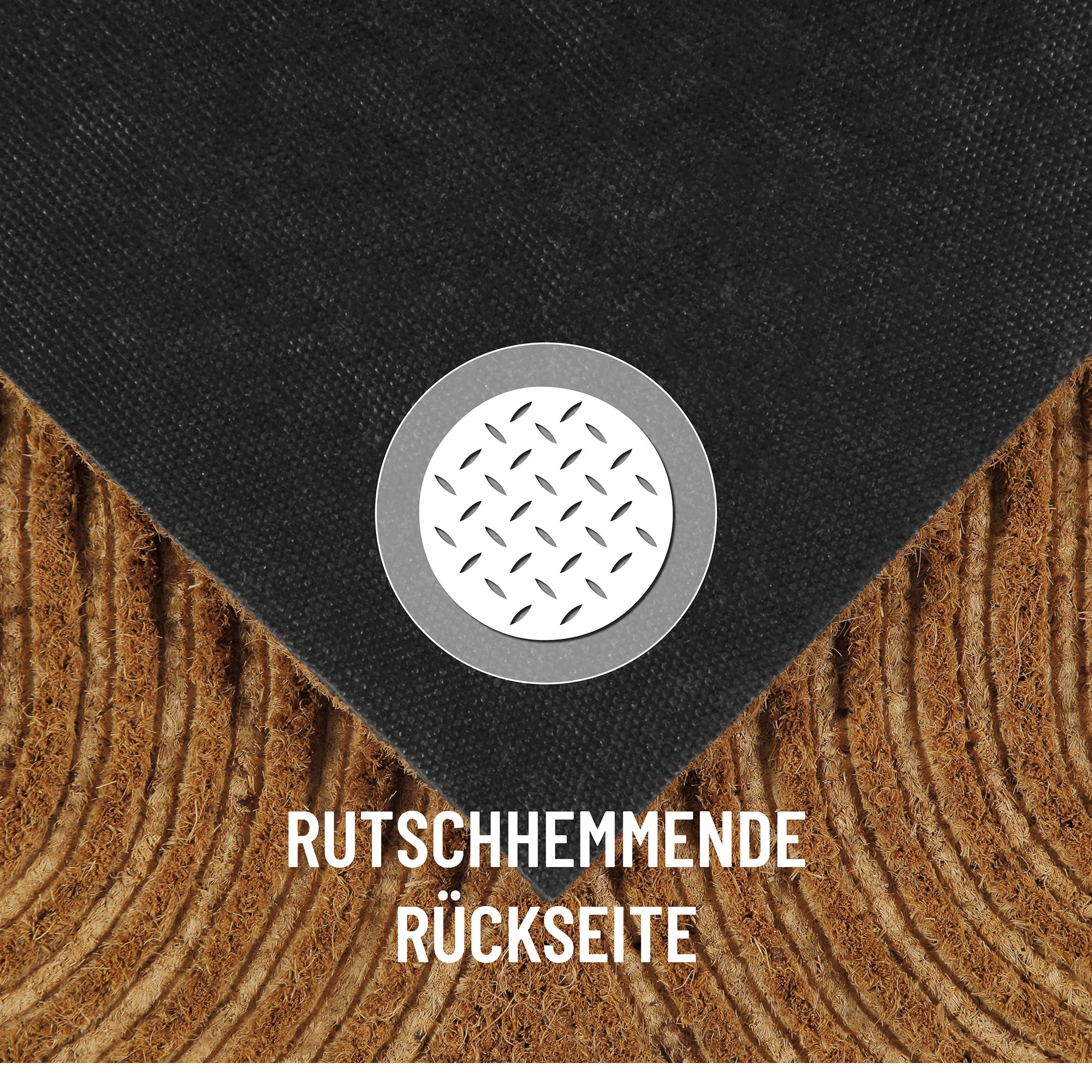 Wecon home Fussmatte »Retro Flow« rechteckig 14 mm Höhe Kokos, pflegeleicht, rutschfest, Retro Design, Schmutzfangmatte