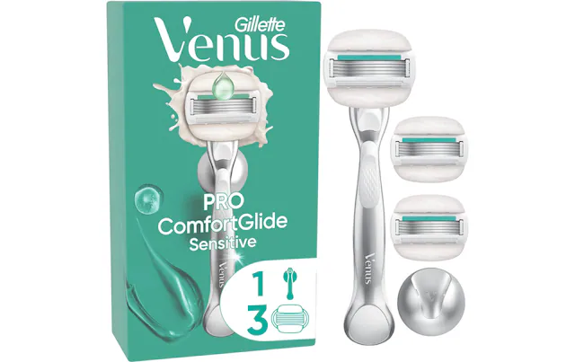 Gillette Venus Nassrasierer »Pro ComfortGlide Sensitive 3er + Handstück«