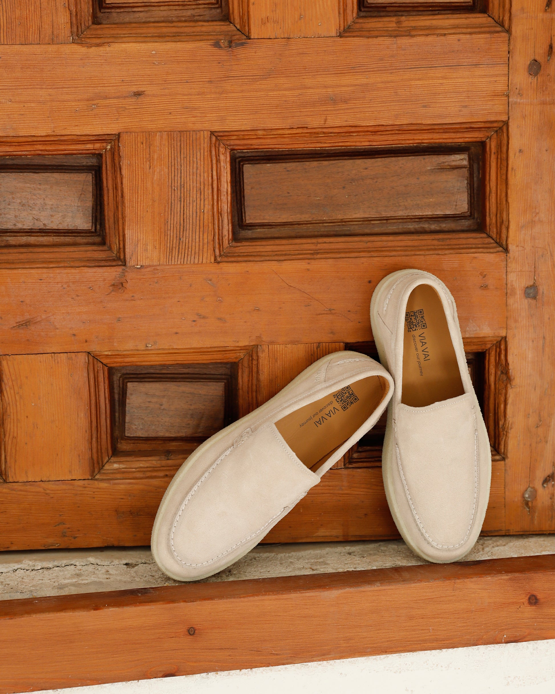 VIA VAI beige heren loafers Zane Tyler