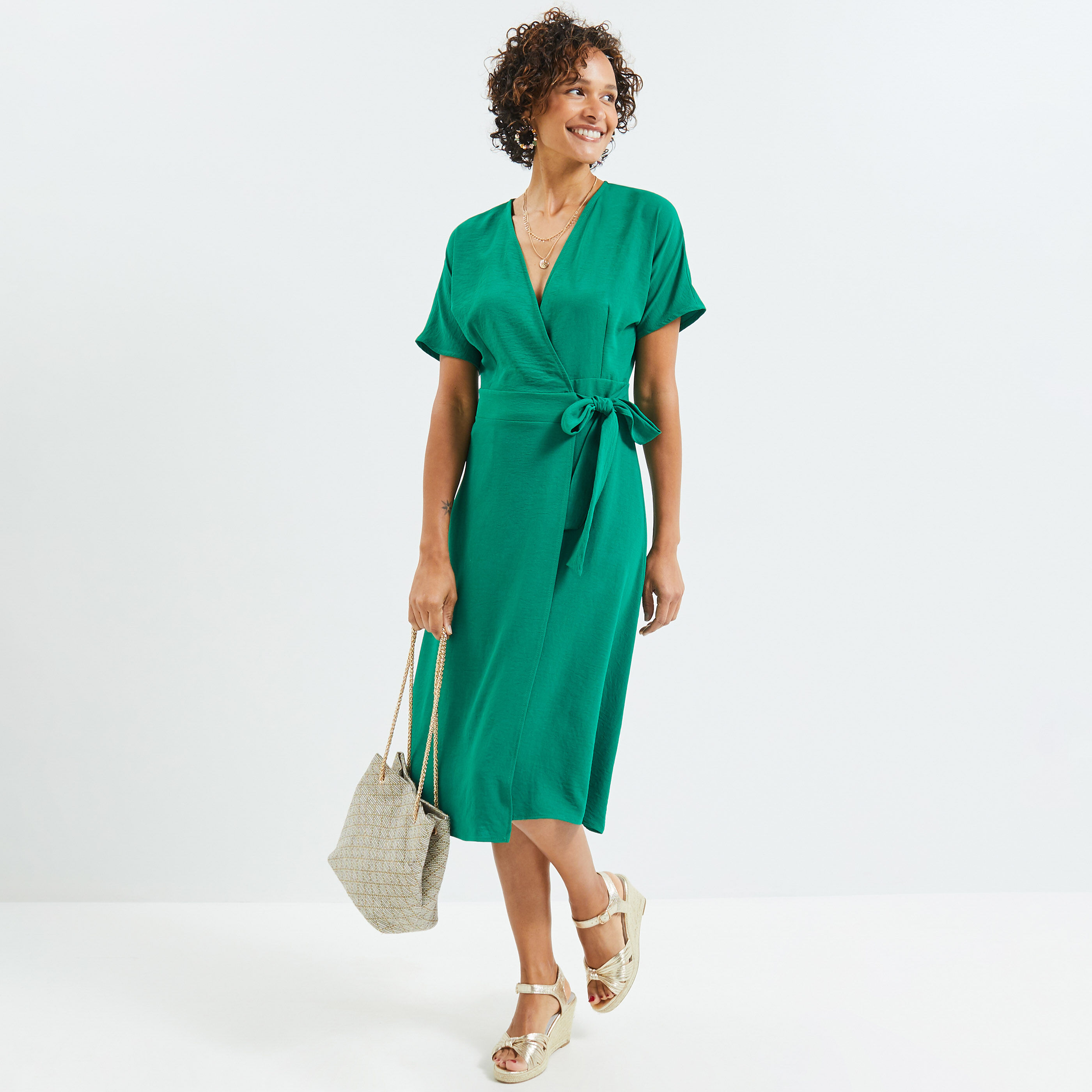 Robe porte feuille femme - VERT