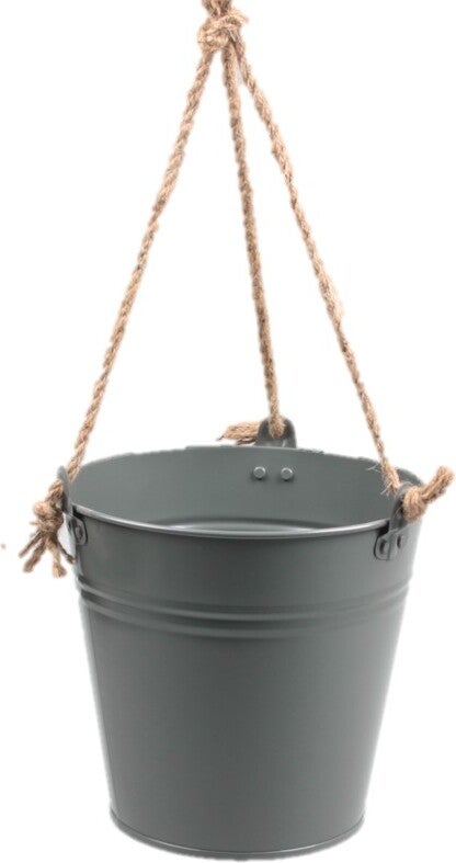 Zinc Collection hangpot Kelvin grijs 24 x 24 x 22 cm
