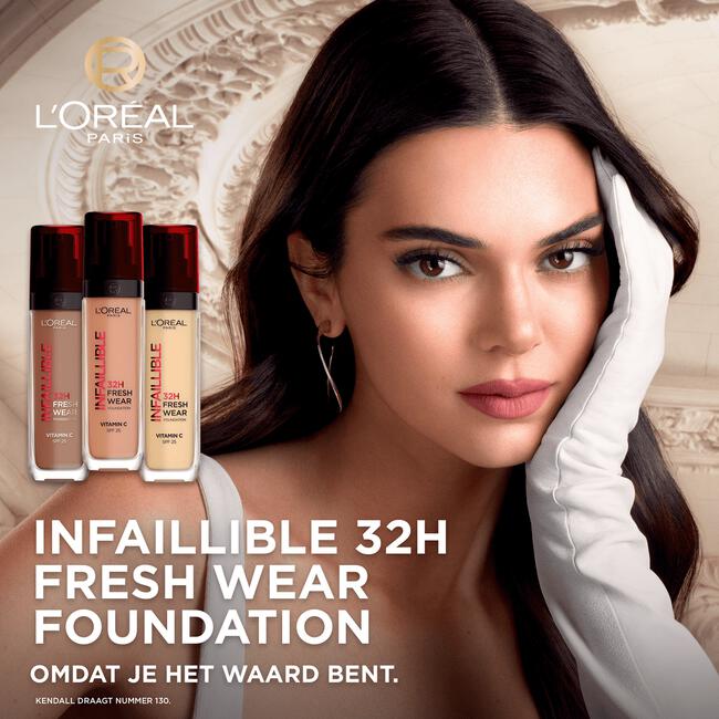 L'Oréal Paris Infaillible 32HR Fresh Wear 365 Deep Gold Foundation met SPF25 30 ML