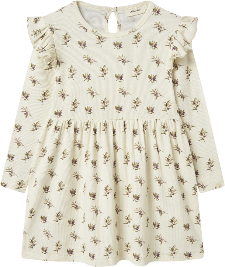Lil' Atelier NMFGAVO ENO LS DRESS LIL Turtledove/olive