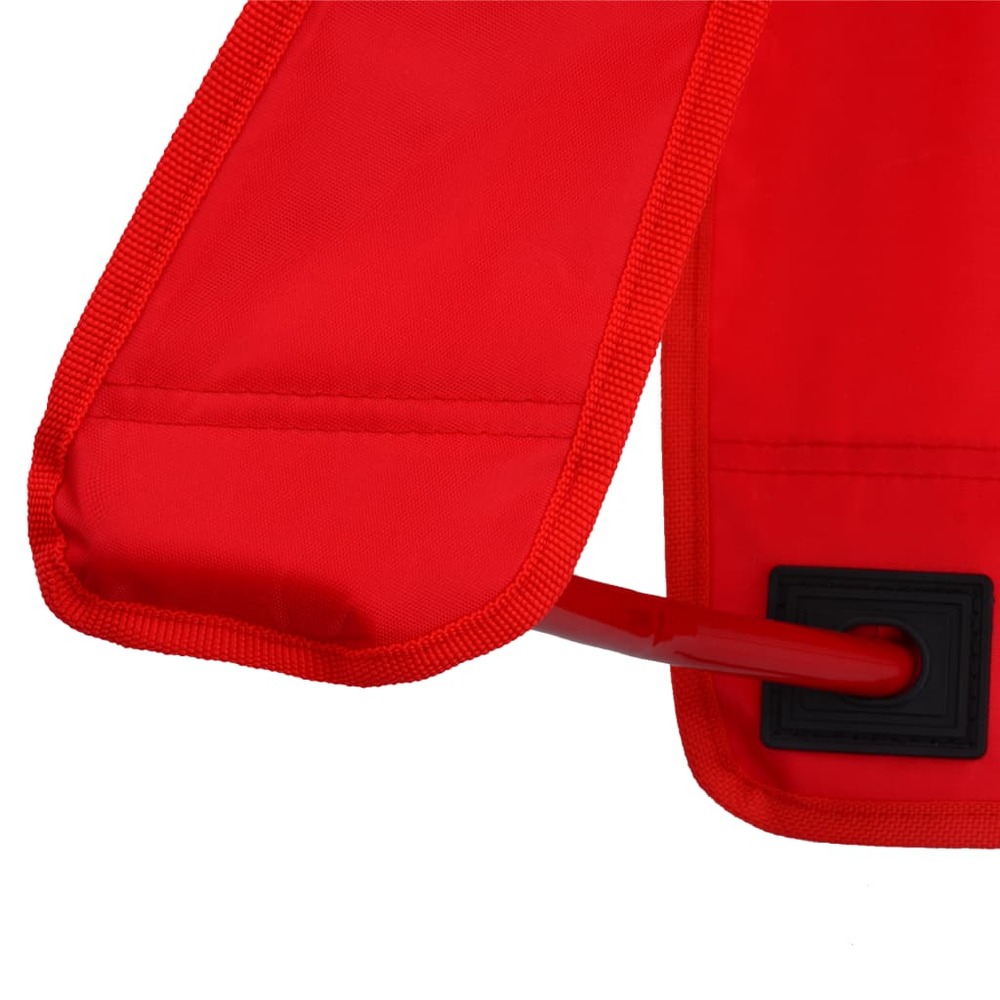 Chaises de jardin pour enfants 2 pcs rouge tissu