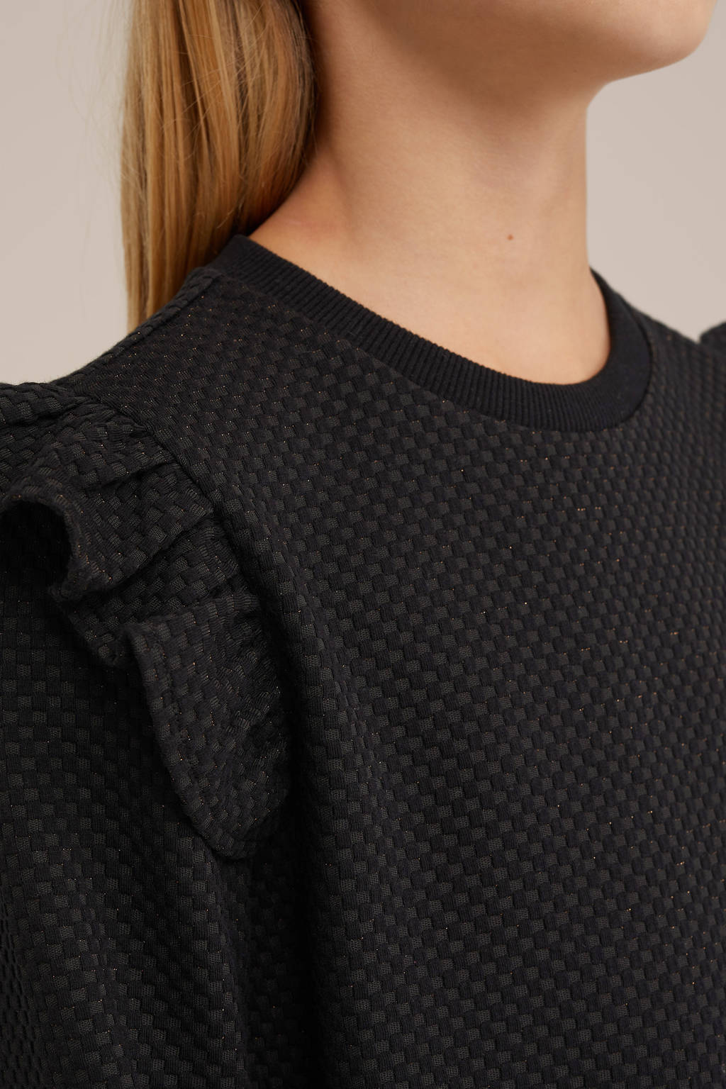 WE Fashion sweatjurk zwart