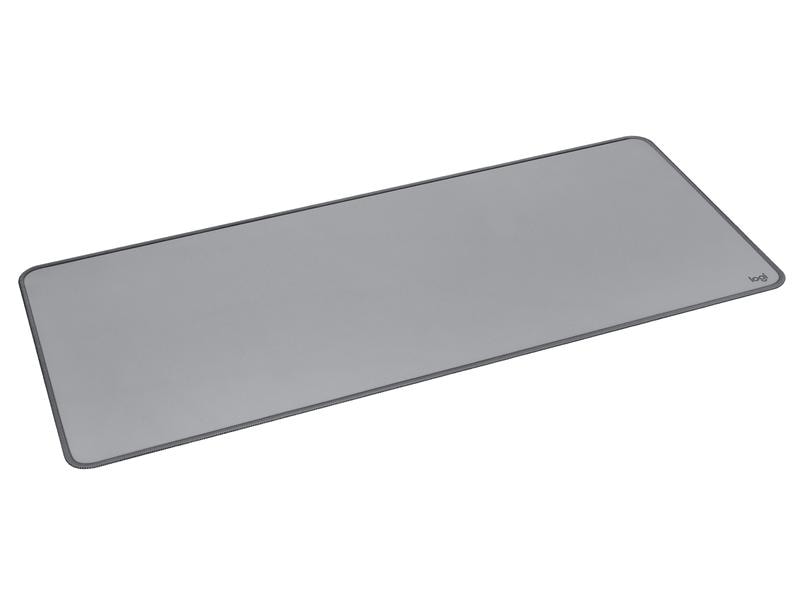Logitech Mausmatte Desk Studio Series Grau Elegantes Deskpad aus recyceltem Polyester