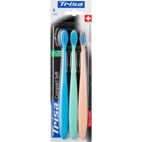 TRISA Zahnbürste Compact Soft<br>1 Stück, soft Trio