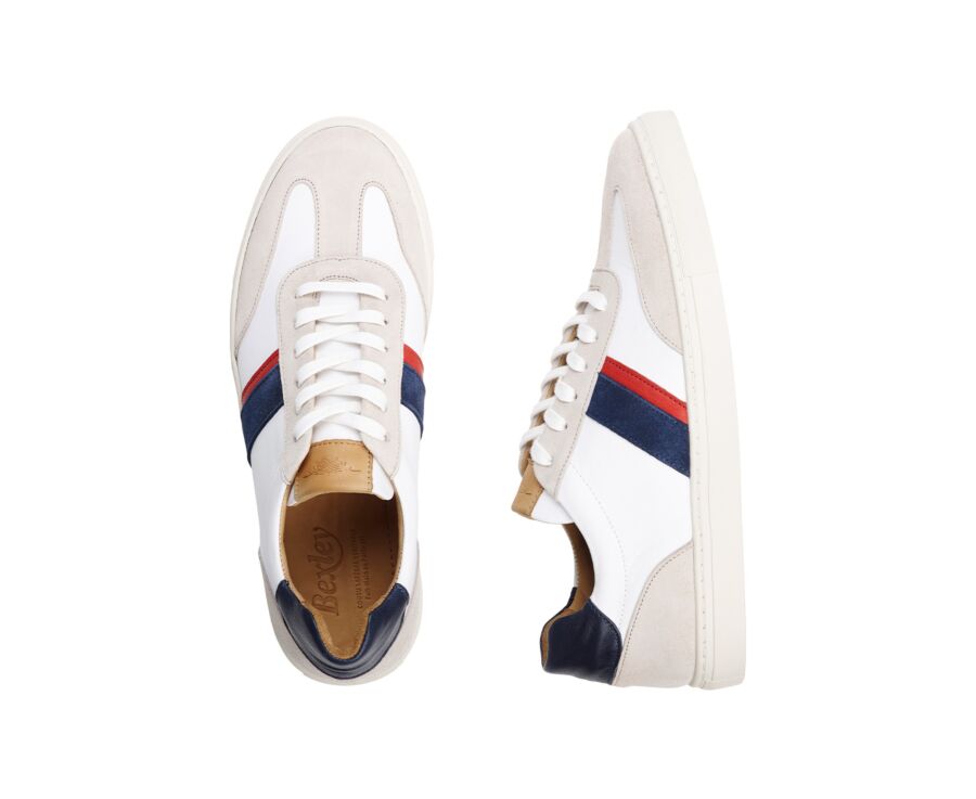 Sneakers homme Blanc Bleu et Rouge - MAYWOOD II