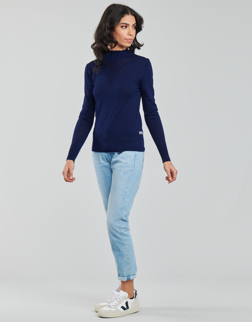 G-Star Raw - MOCK KNIT - Bleu