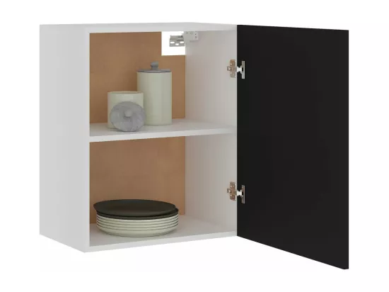 Armoire suspendue Noir 50x31x60 cm Bois d'ingénierie