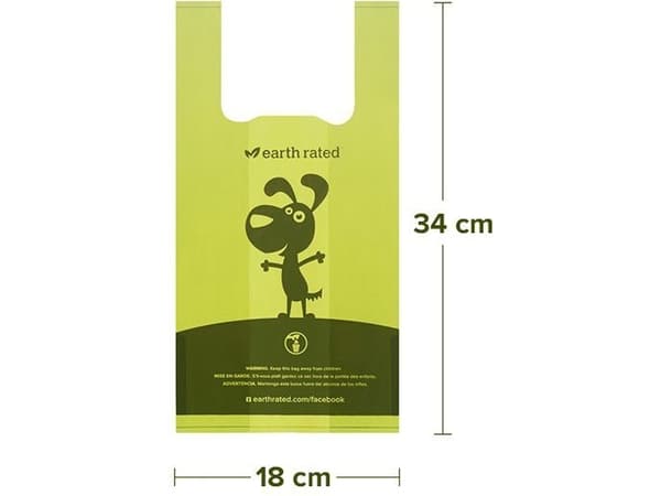 Earth Rated 120 Eco-Friendly poser med håndtag, Lavendel