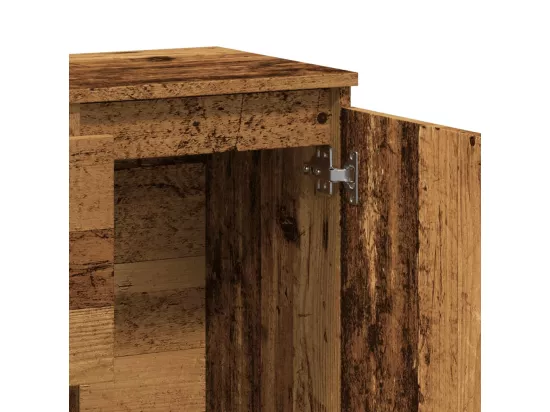 Buffet vieux bois 102x35x70 cm bois d'ingénierie