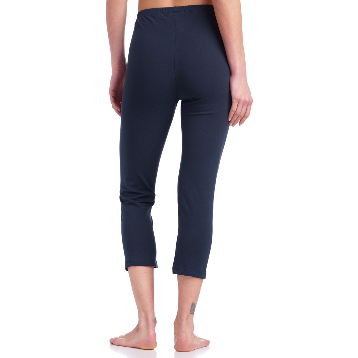 Famy 2 Damen 3/4-Leggings unifarben dunkelblau / hellgrau