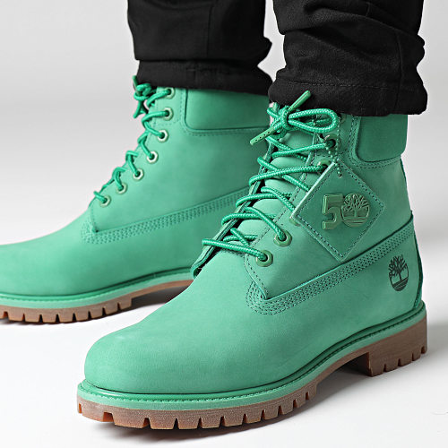 Boots Timberland Premium 6 Inch Waterproof A5VMH Medium Green Nubuck